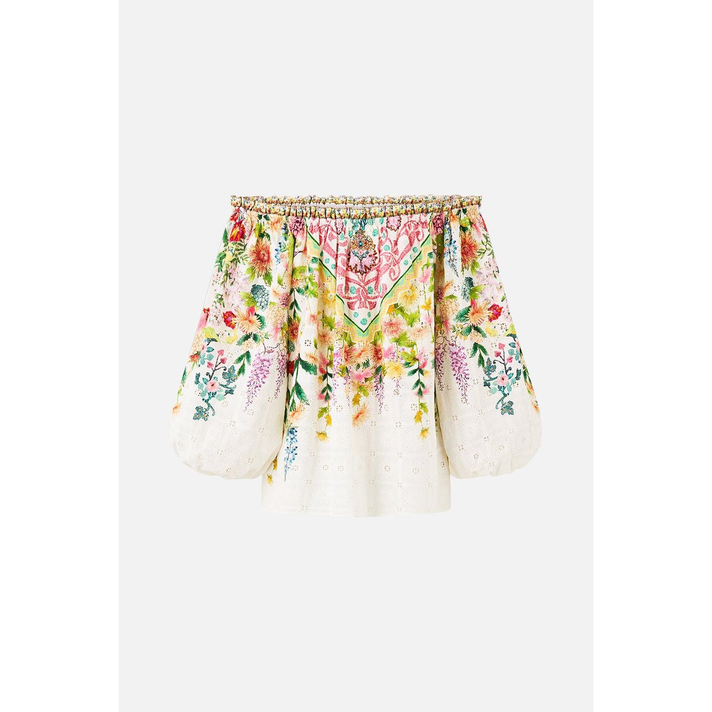 Camilla Frill Off Shoulder Top - The Call Of Catalonia Callcata  Camilla Pisces Boutique