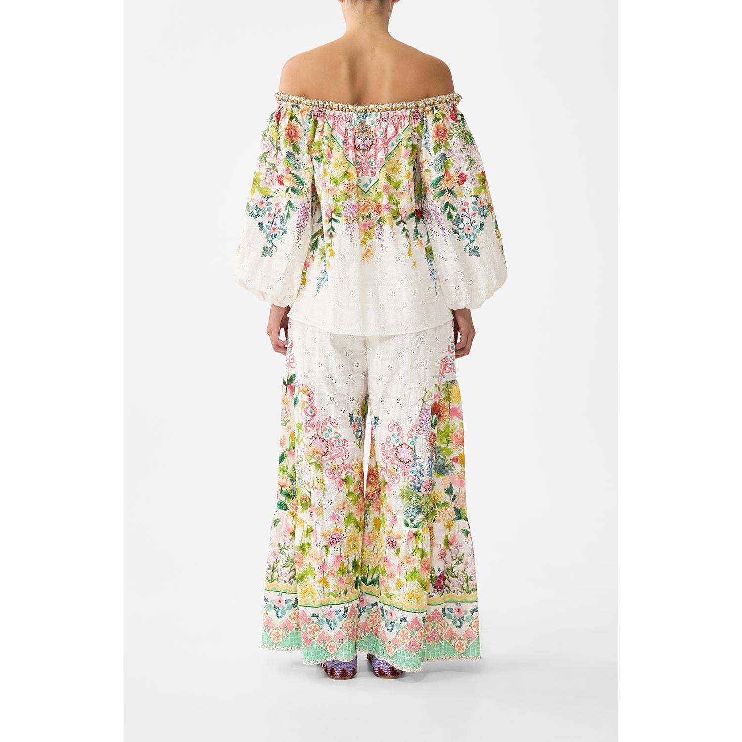 Camilla Trouser With Tiered Panels - The Call Of Catalonia Callcata  Camilla Pisces Boutique