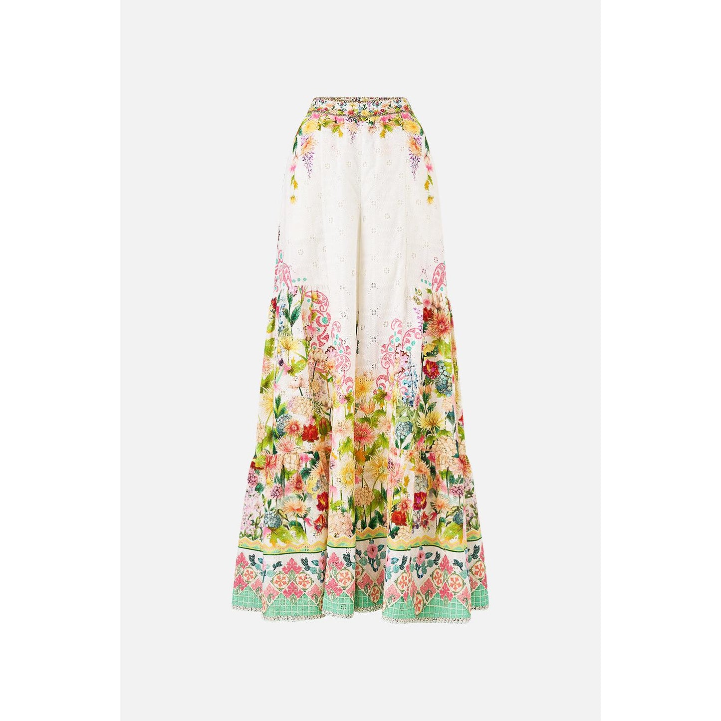 Camilla Trouser With Tiered Panels - The Call Of Catalonia Callcata  Camilla Pisces Boutique