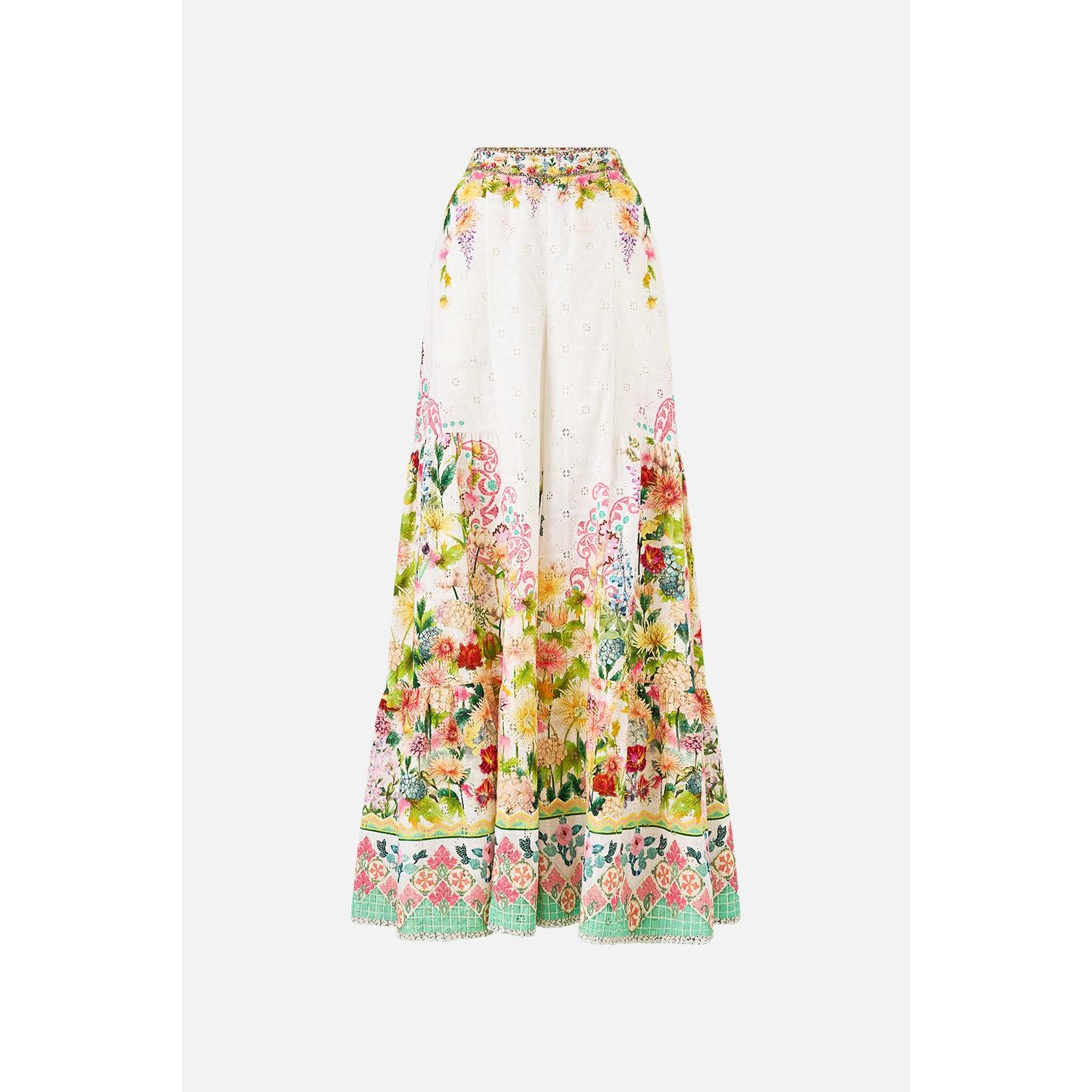 Camilla Trouser With Tiered Panels - The Call Of Catalonia Callcata  Camilla Pisces Boutique