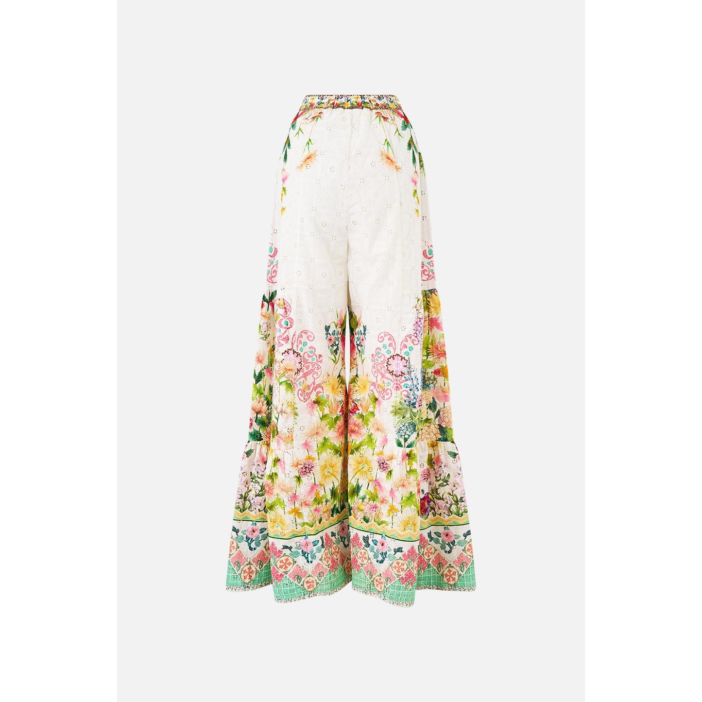 Camilla Trouser With Tiered Panels - The Call Of Catalonia Callcata  Camilla Pisces Boutique