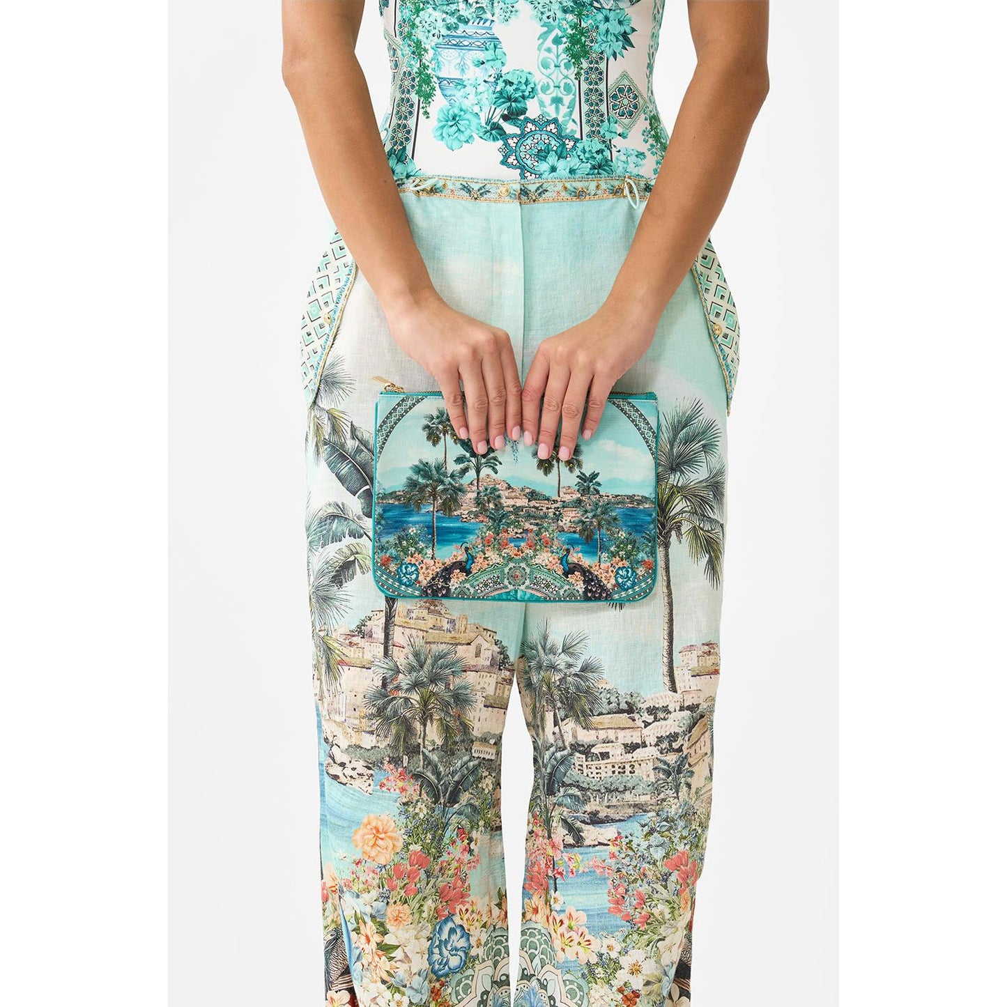 Camilla Canvas Clutch - Balearic Bebe Balebebe  Camilla Pisces Boutique