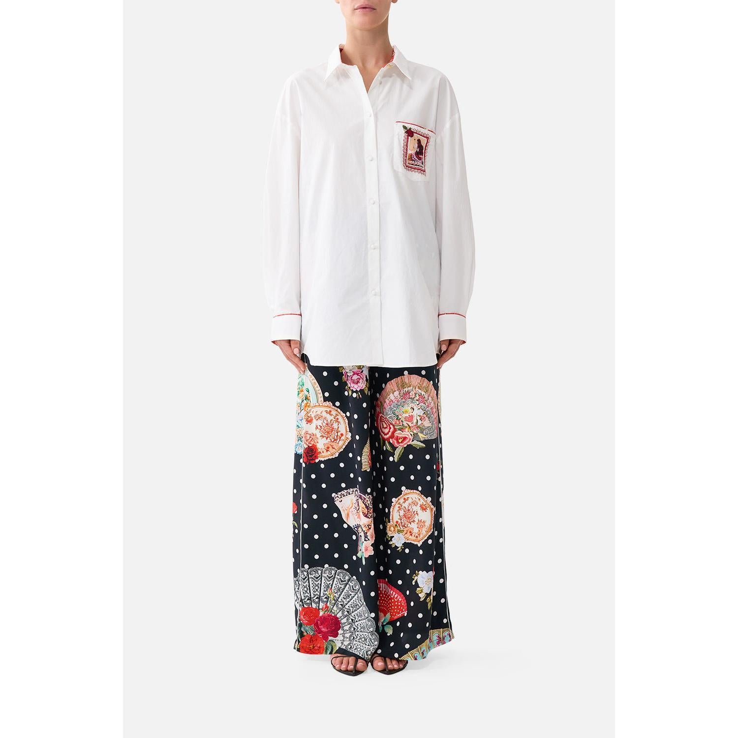 Camilla Long Sleeved Oversized Shirt With Pocket - Daughters Of Duende Daugduen  Camilla Pisces Boutique