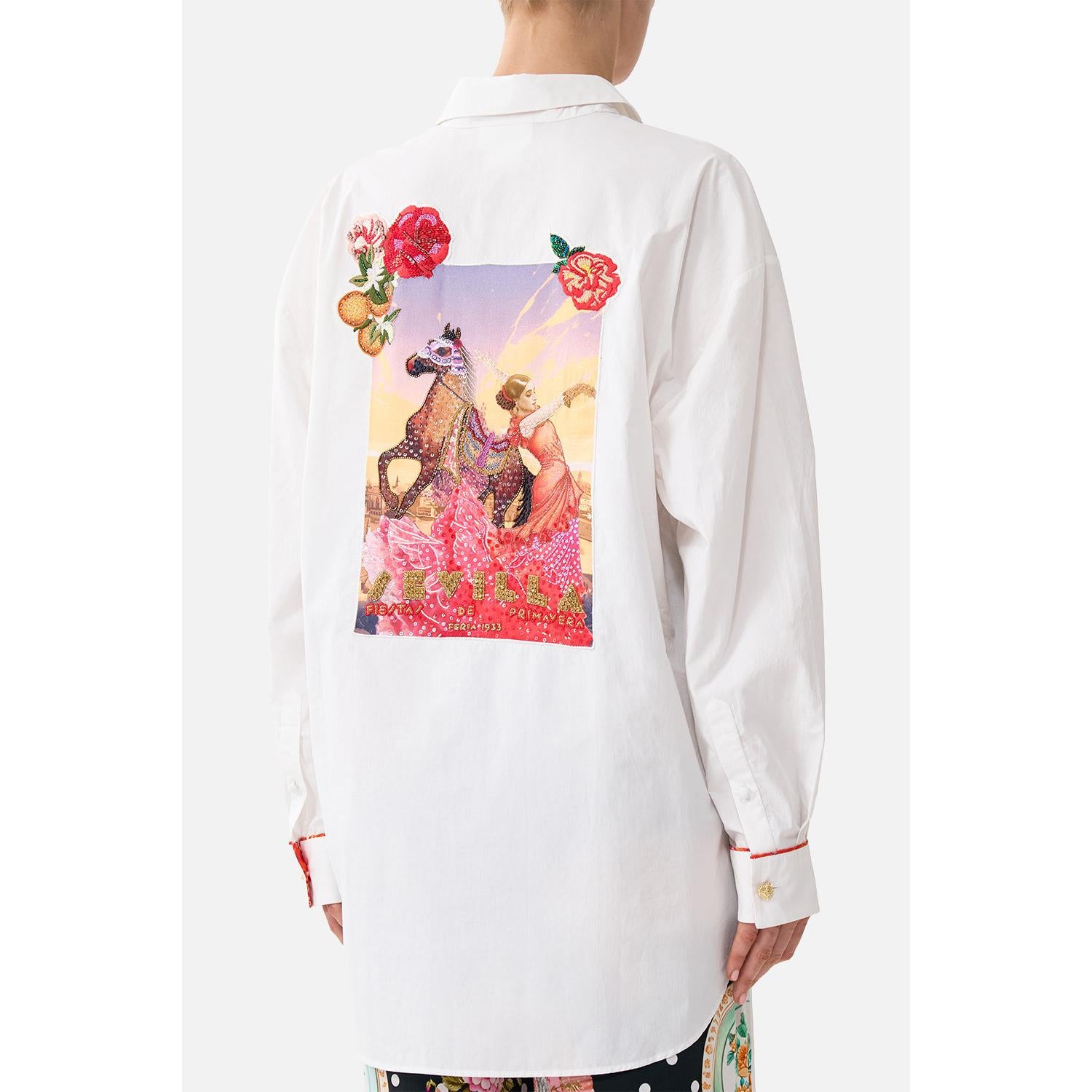 Camilla Long Sleeved Oversized Shirt With Pocket - Daughters Of Duende Daugduen  Camilla Pisces Boutique