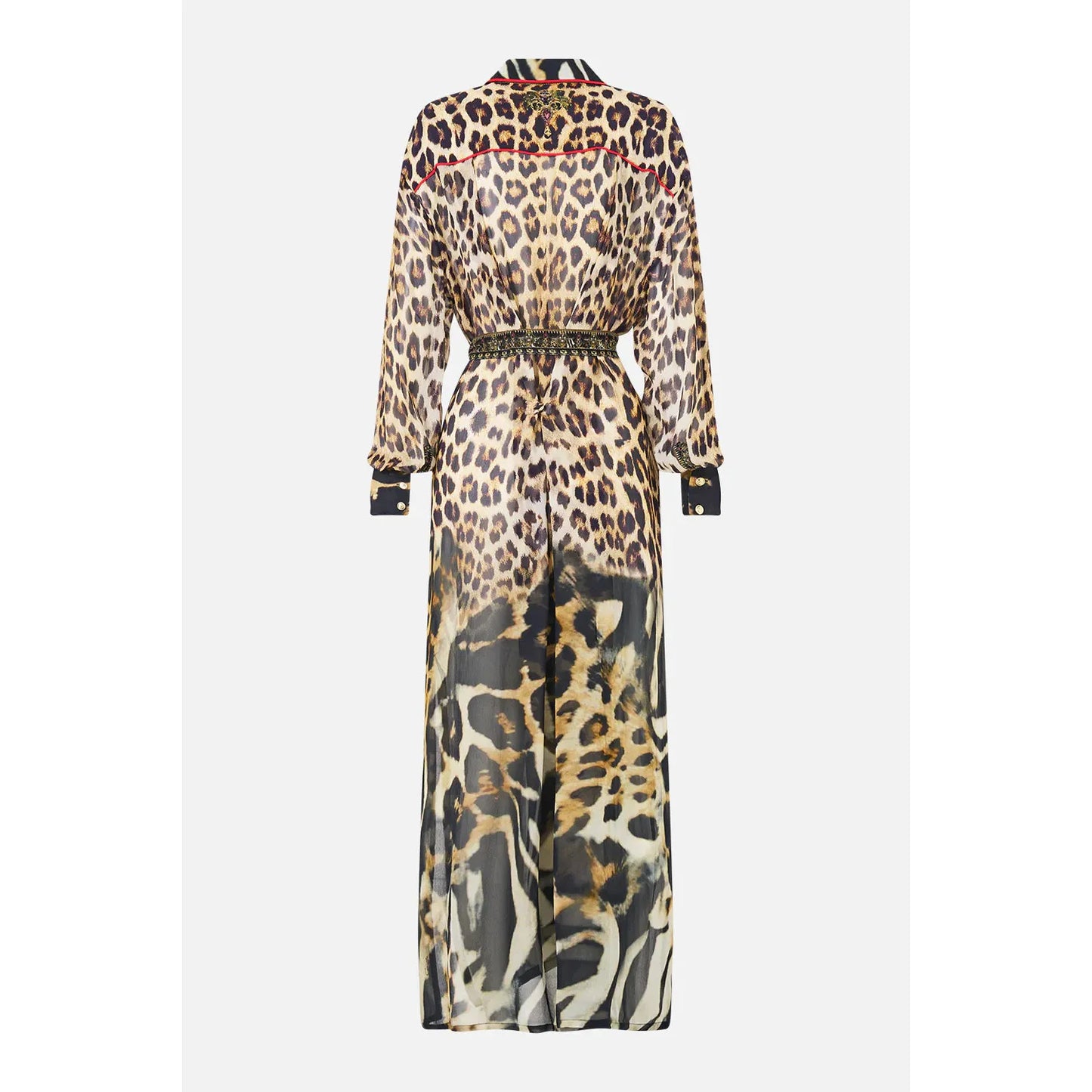 Camilla Button Front Long Dress - Leo Tigra Land  Camilla Pisces Boutique