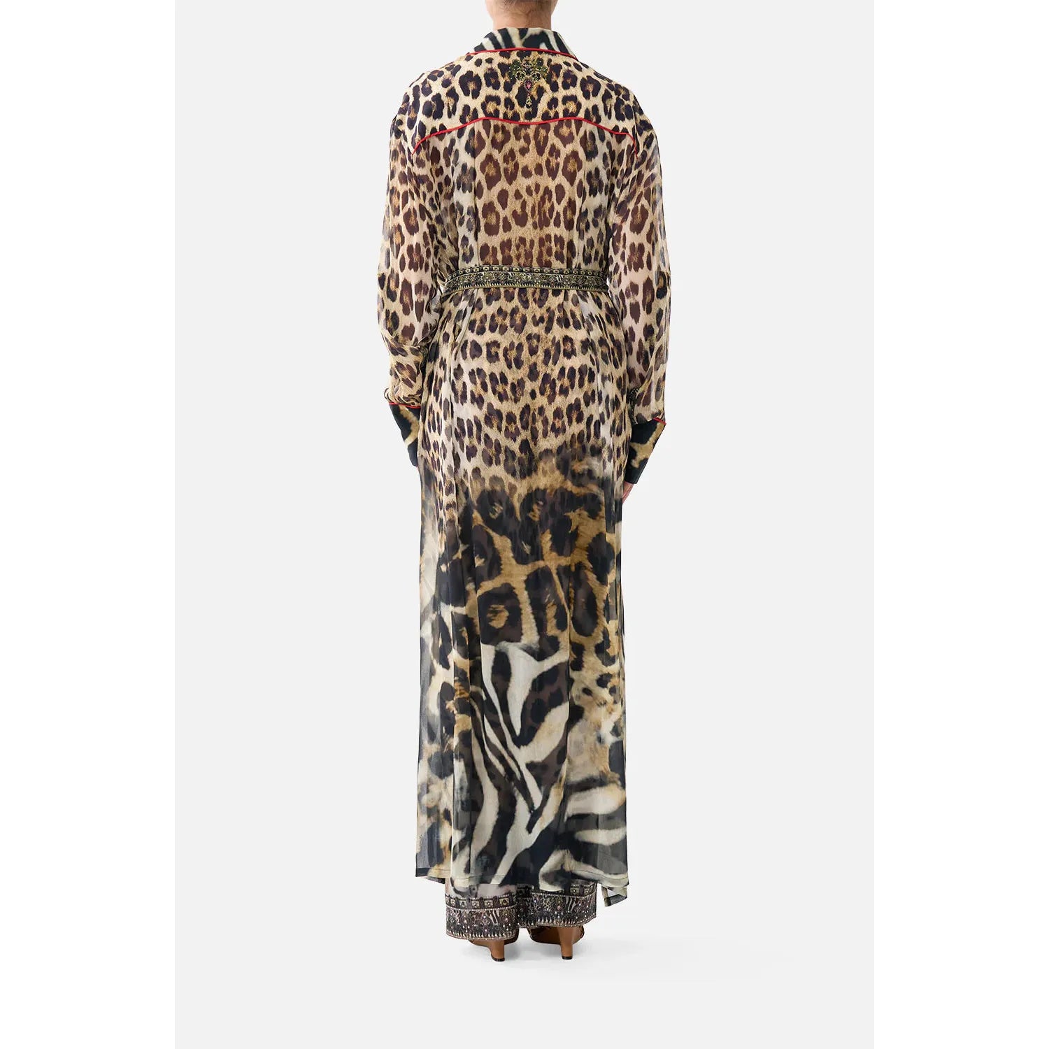 Camilla Button Front Long Dress - Leo Tigra Land  Camilla Pisces Boutique