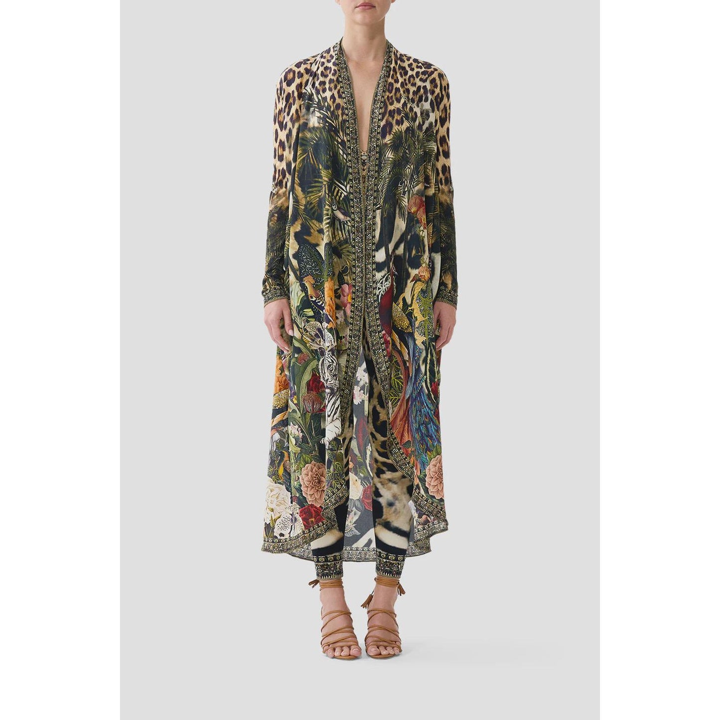 Camilla Long Jacket With Pockets - Leotigra land  Camilla Pisces Boutique
