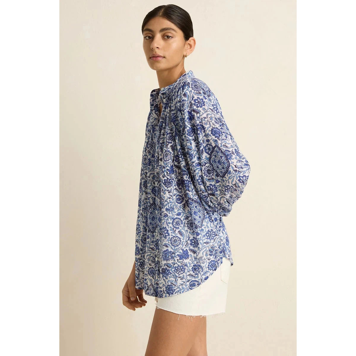 Villu Paradise Blouse - Blue Floral