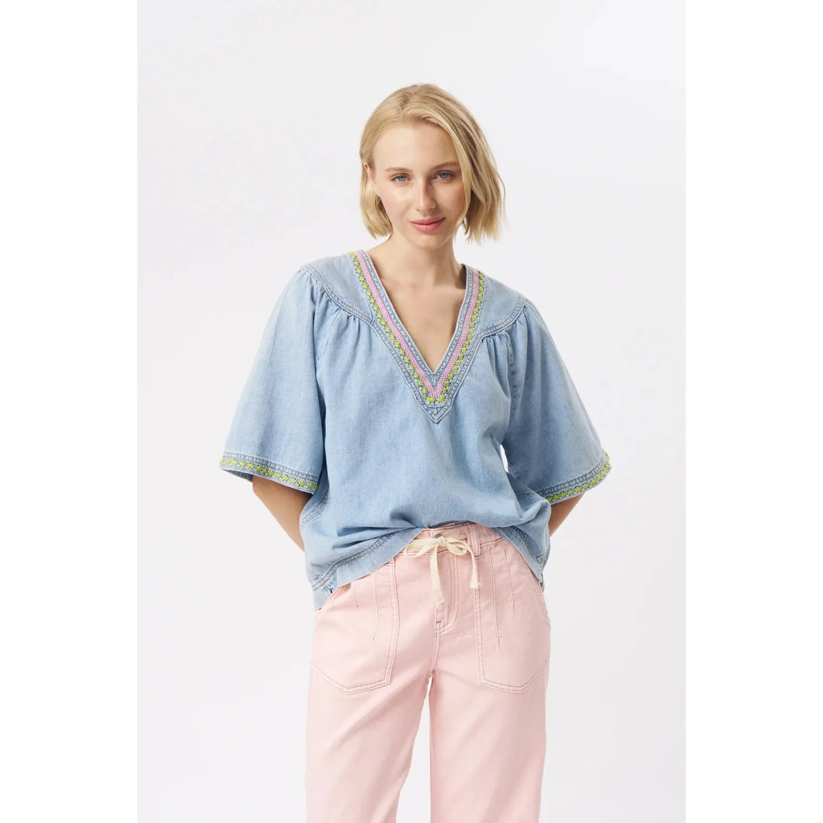 Kireina Renee Top - Sky Blue
