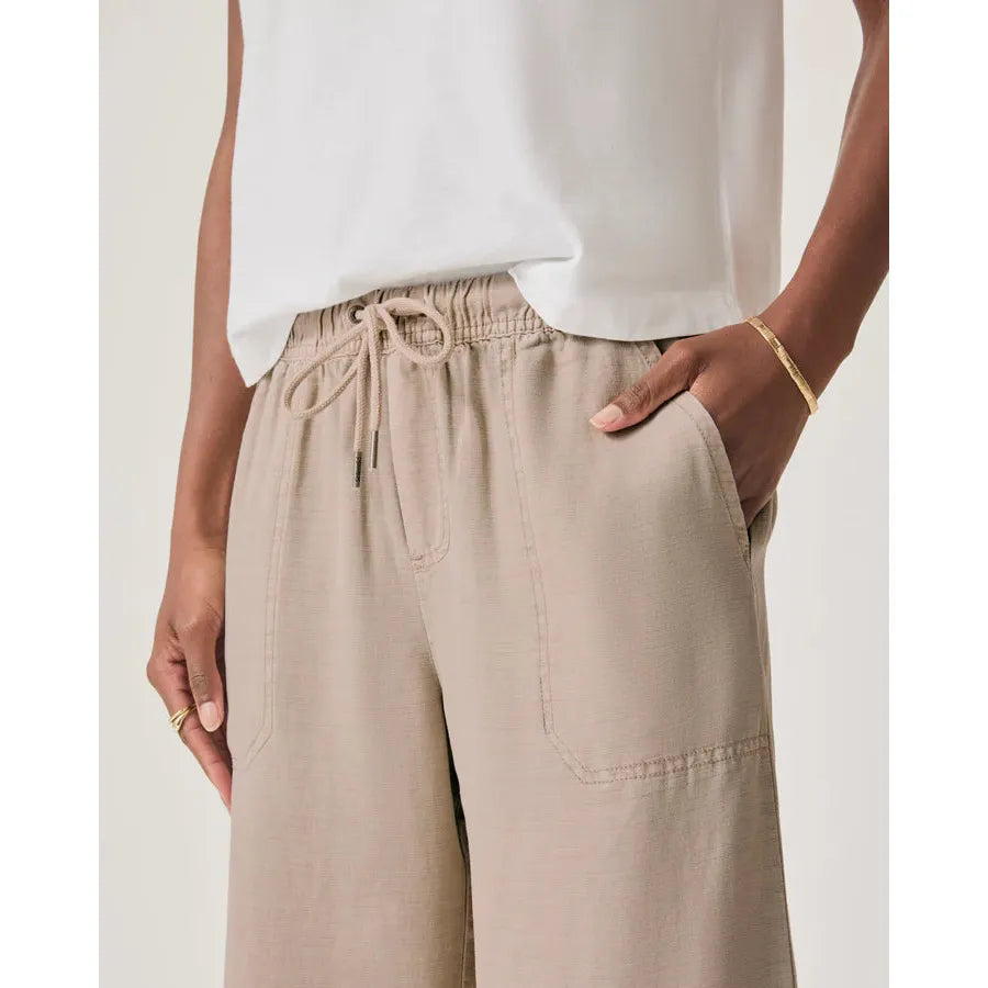 Splendid Angie Crop Wide Leg - Fawn