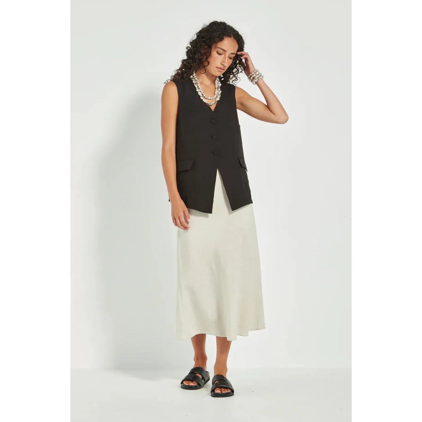 Verge Isla Skirt - Cashew