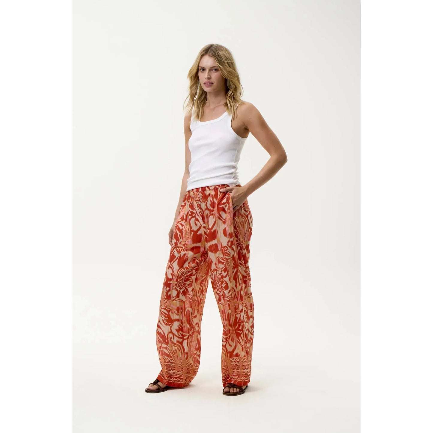 One Season Isla Pant-Procida-Sushi Voile-Fiesta