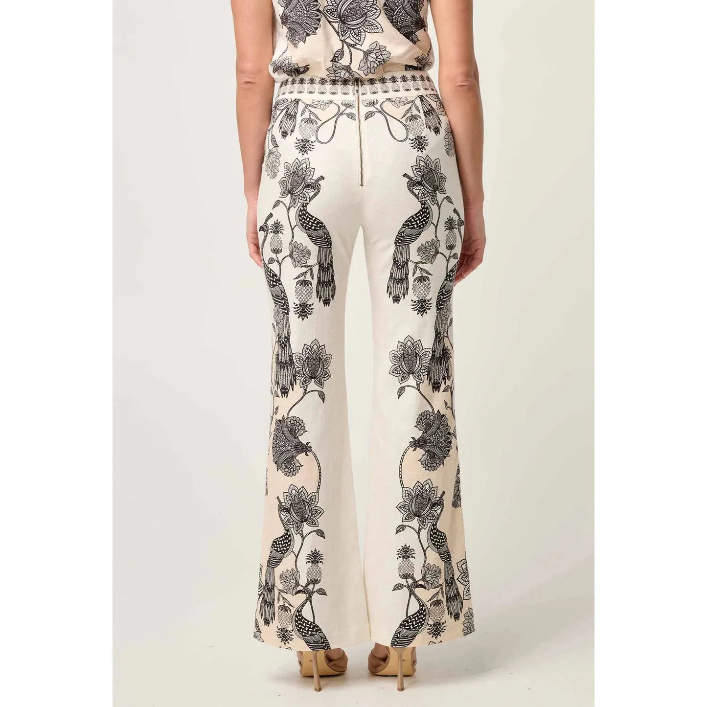 Once Was Leandro Placement Print Pant - Imperial Stone