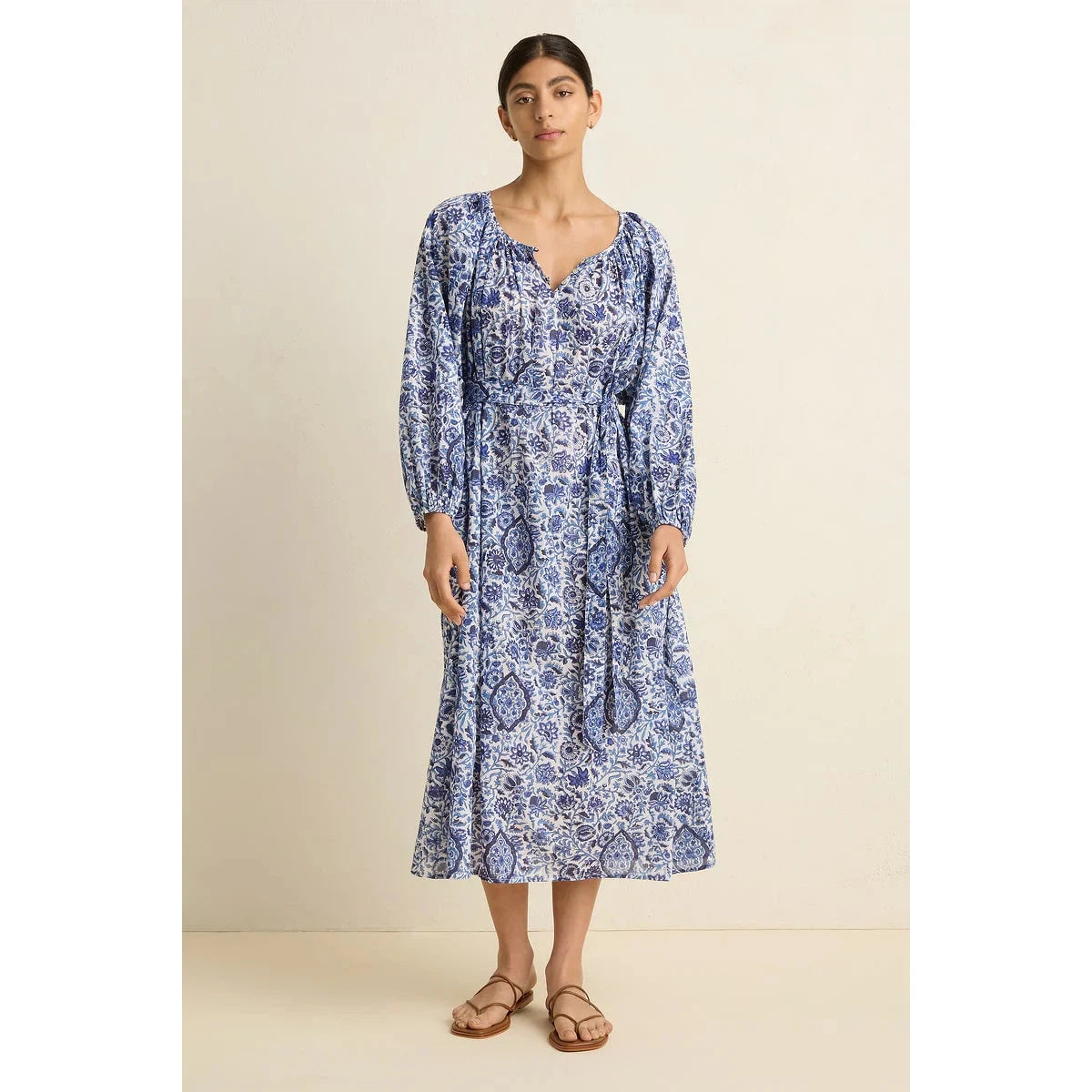 Villu Bower Maxi Dress - Blue Floral