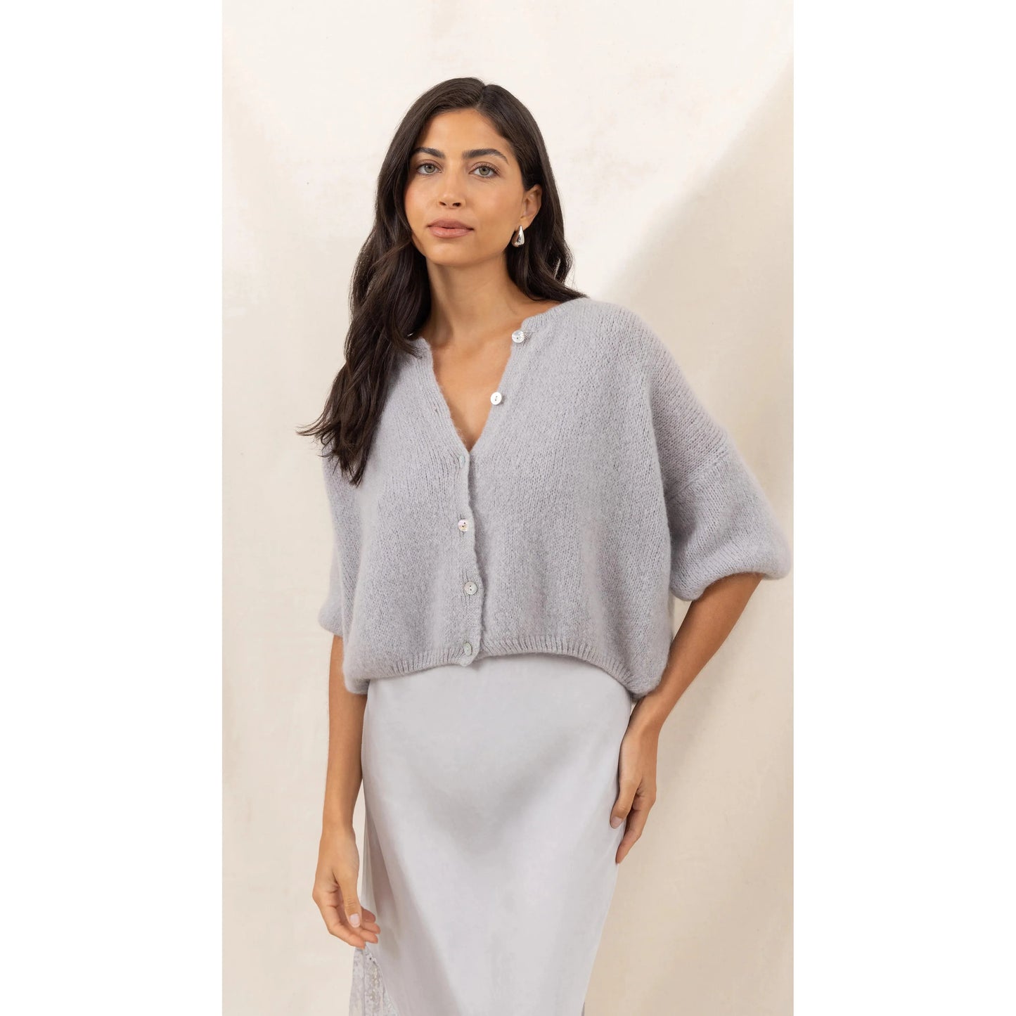 Charli london Emme Cardigan - Stone  Charli london Pisces Boutique