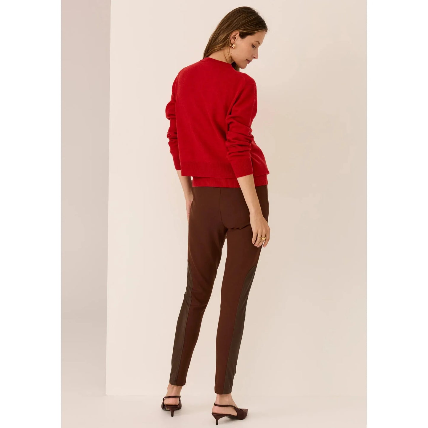 POL Jesse Legging With Trim - Chocolate  POL Pisces Boutique