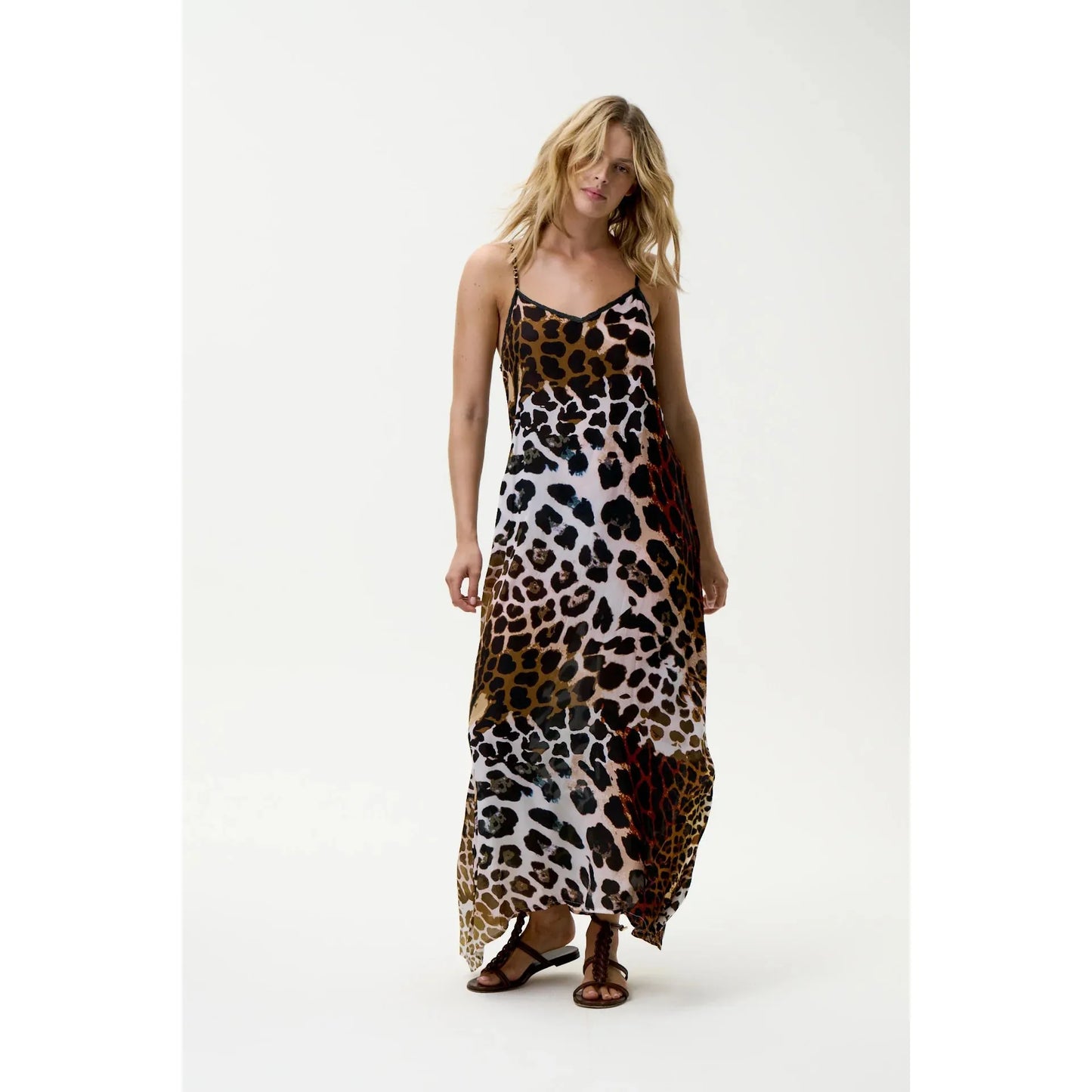 One Season Antoinette Slip-Lipari-Cotton-Leopard