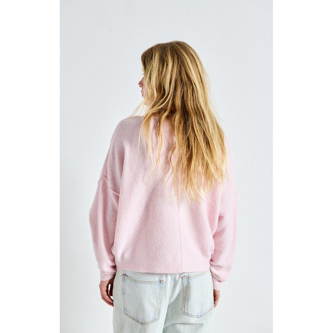 American Vintage Dam225 Pullover - Sugared Almond Melange  American Vintage Pisces Boutique