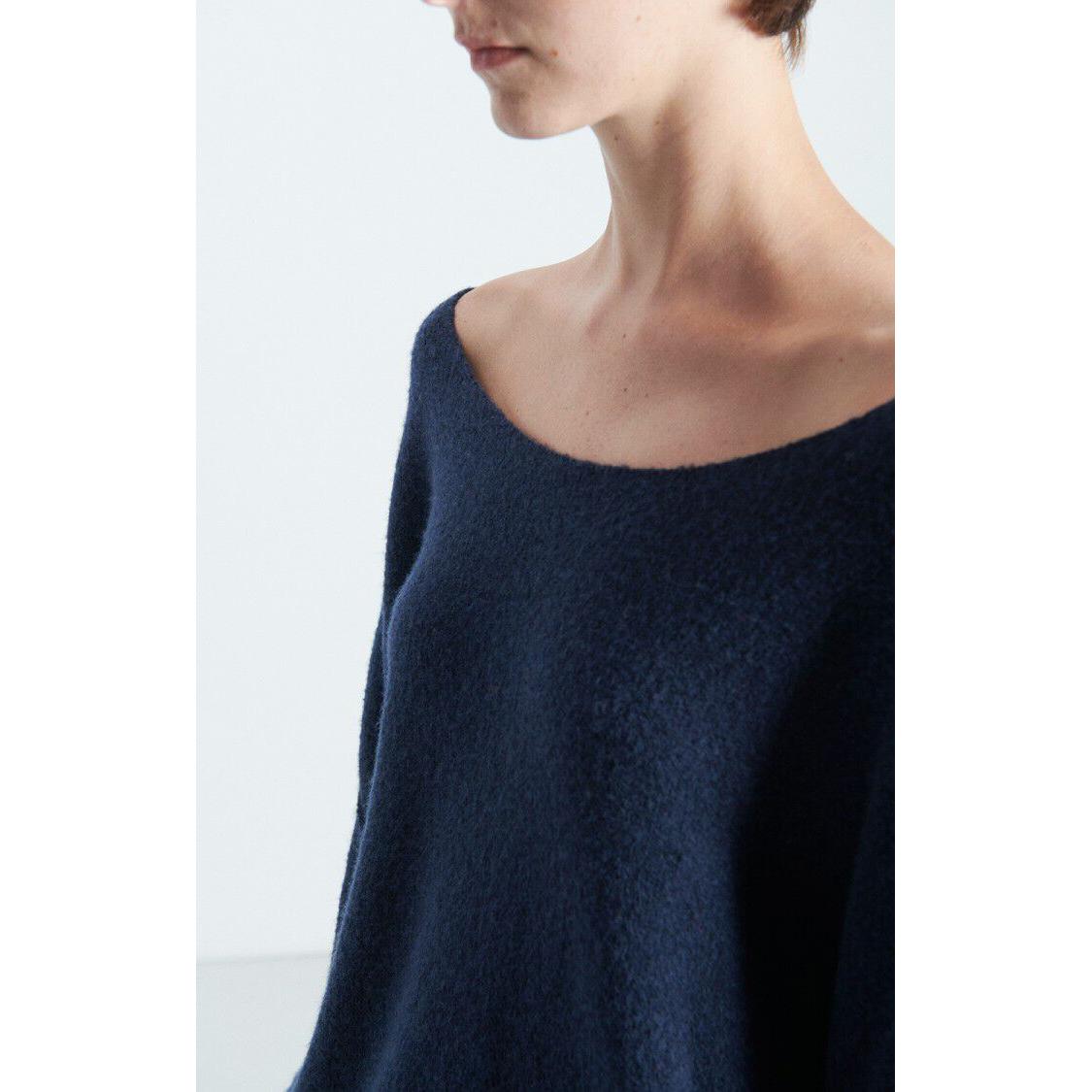 American Vintage Dam225 Pullover - Navy Blue Black Melange  American Vintage Pisces Boutique