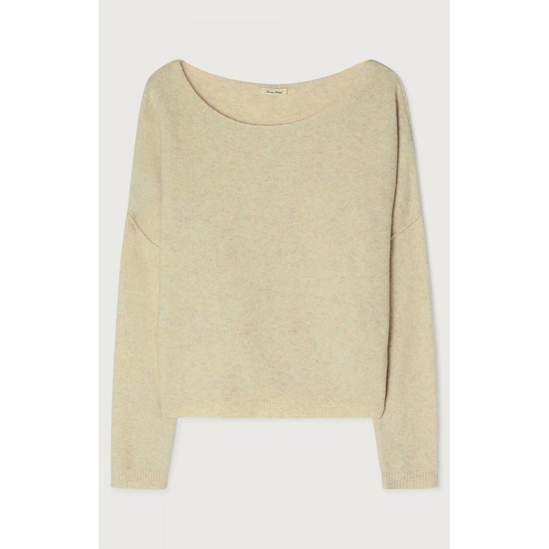 American Vintage Dam225 Pullover - Sand Melange  American Vintage Pisces Boutique