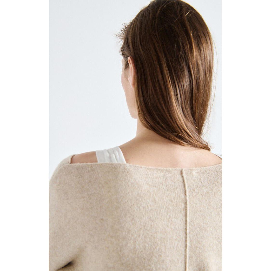 American Vintage Dam225 Pullover - Sand Melange  American Vintage Pisces Boutique