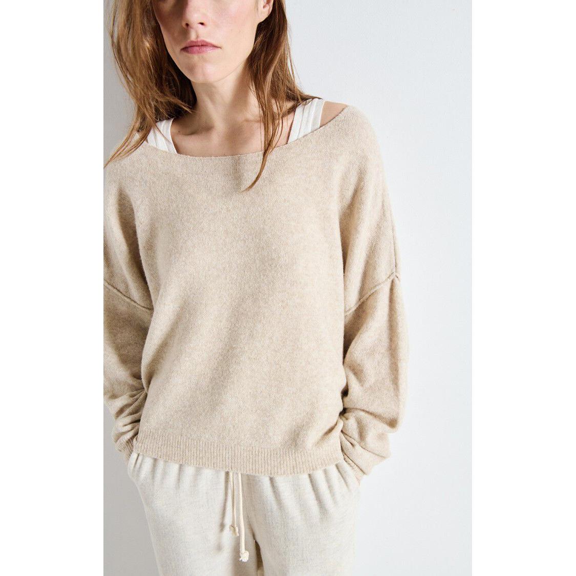 American Vintage Dam225 Pullover - Sand Melange  American Vintage Pisces Boutique