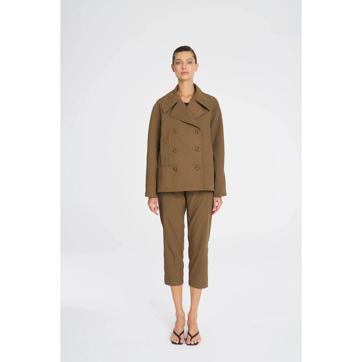 Mela Purdie Pea Jacket - Tannin  Mela Purdie Pisces Boutique