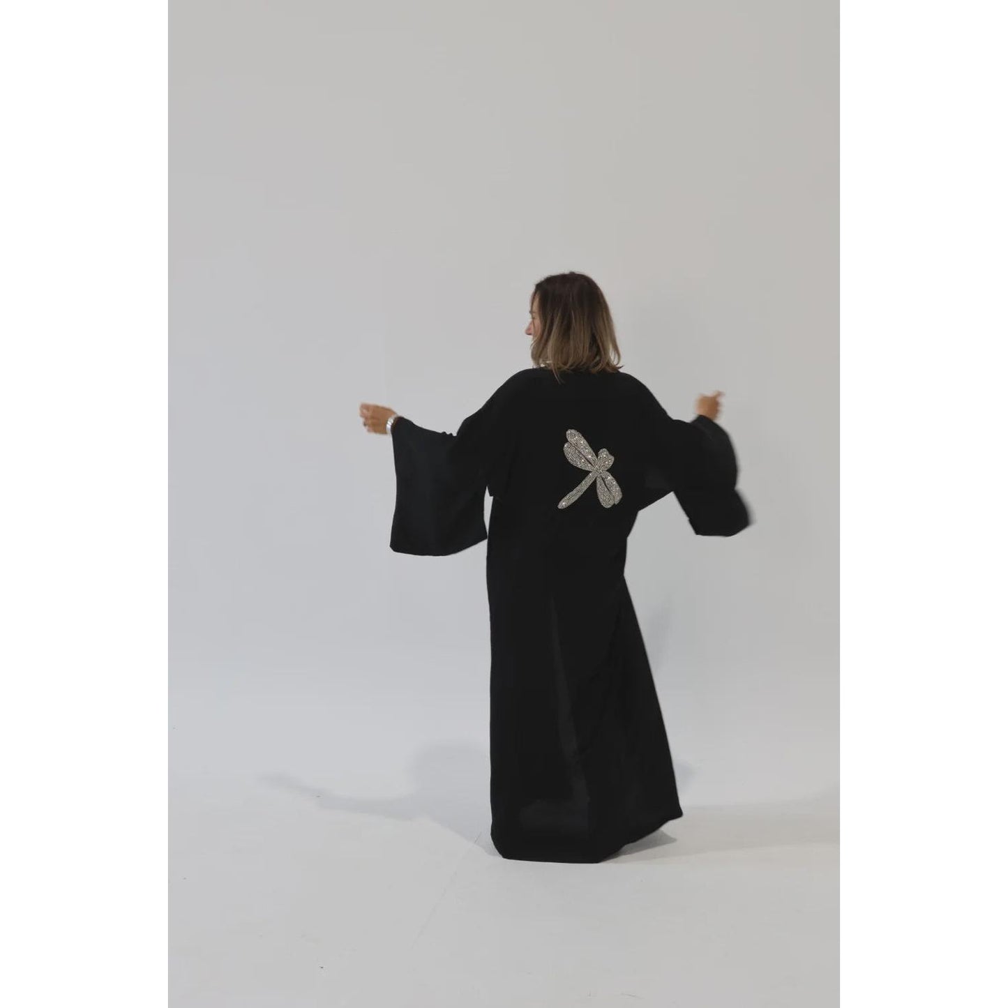 Angel Wings The Kimino  Dragonfly - Black