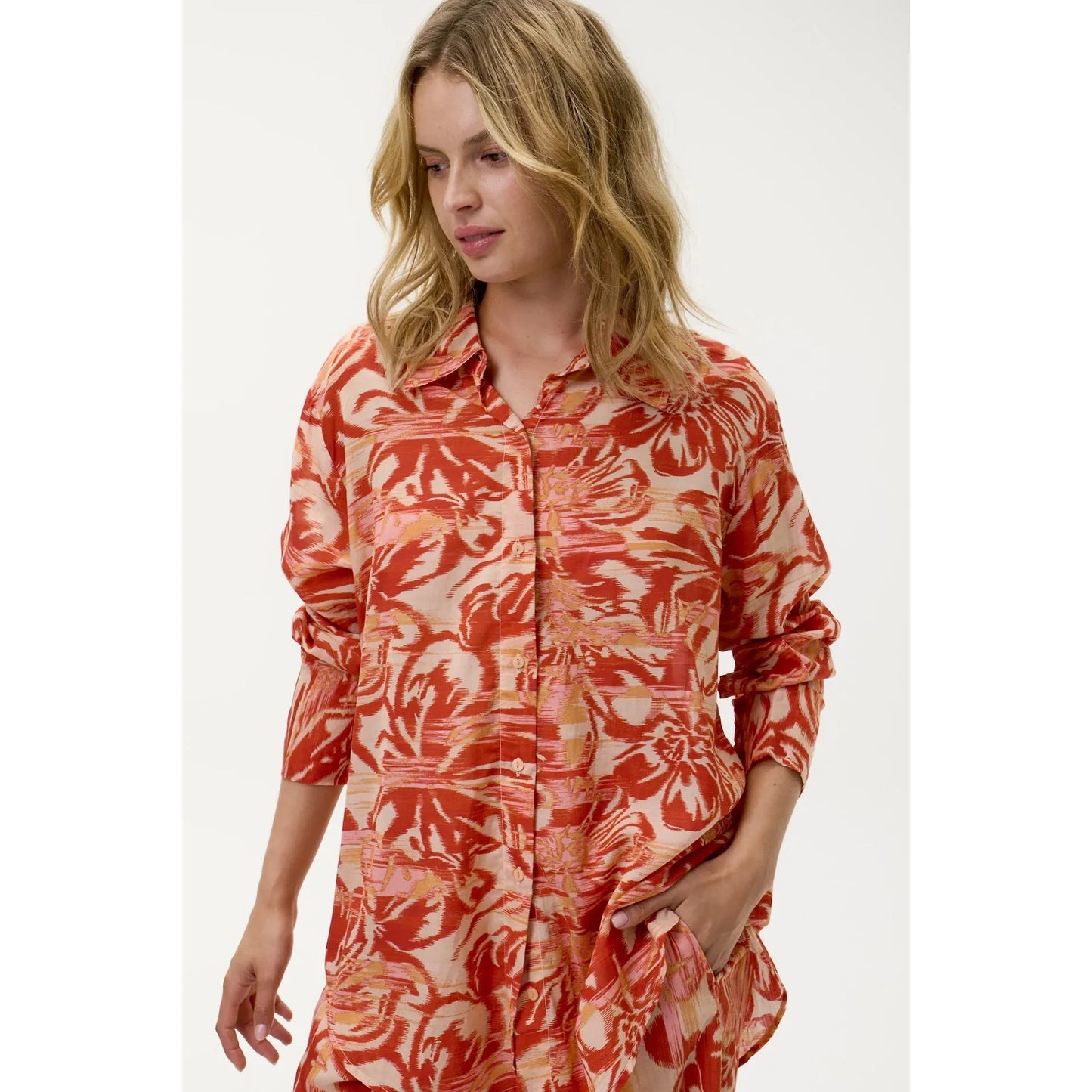 One Season Claudia Shirt-Procida-Sushi Voile-Fiesta