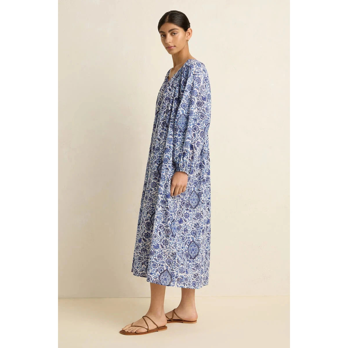 Villu Bower Maxi Dress - Blue Floral