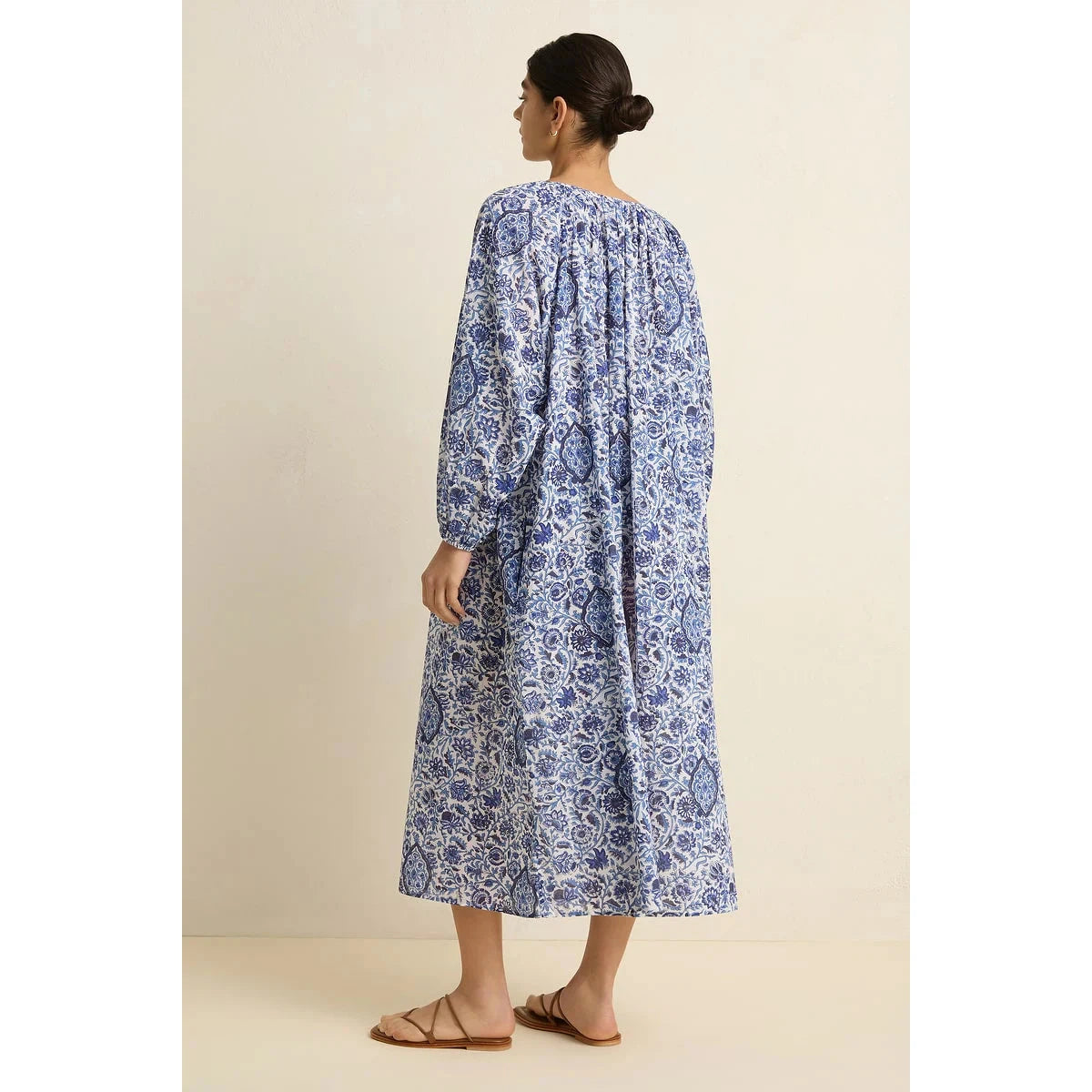 Villu Bower Maxi Dress - Blue Floral