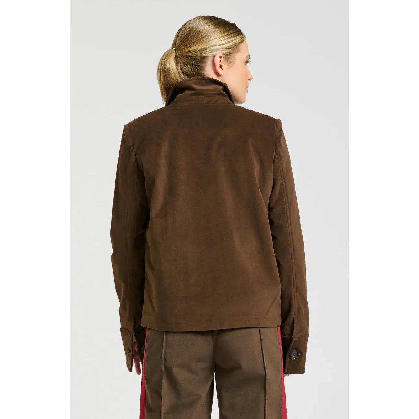 Shirty The Hemming Velvet Twill Jacket - Chocolate  Shirty Pisces Boutique