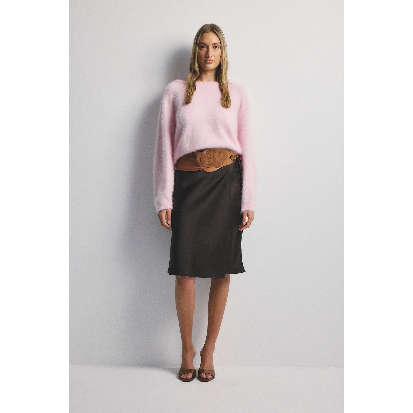 World Of Nomads Stella Cashmere Boat Neck Knit - Rosewater  World Of Nomads Pisces Boutique