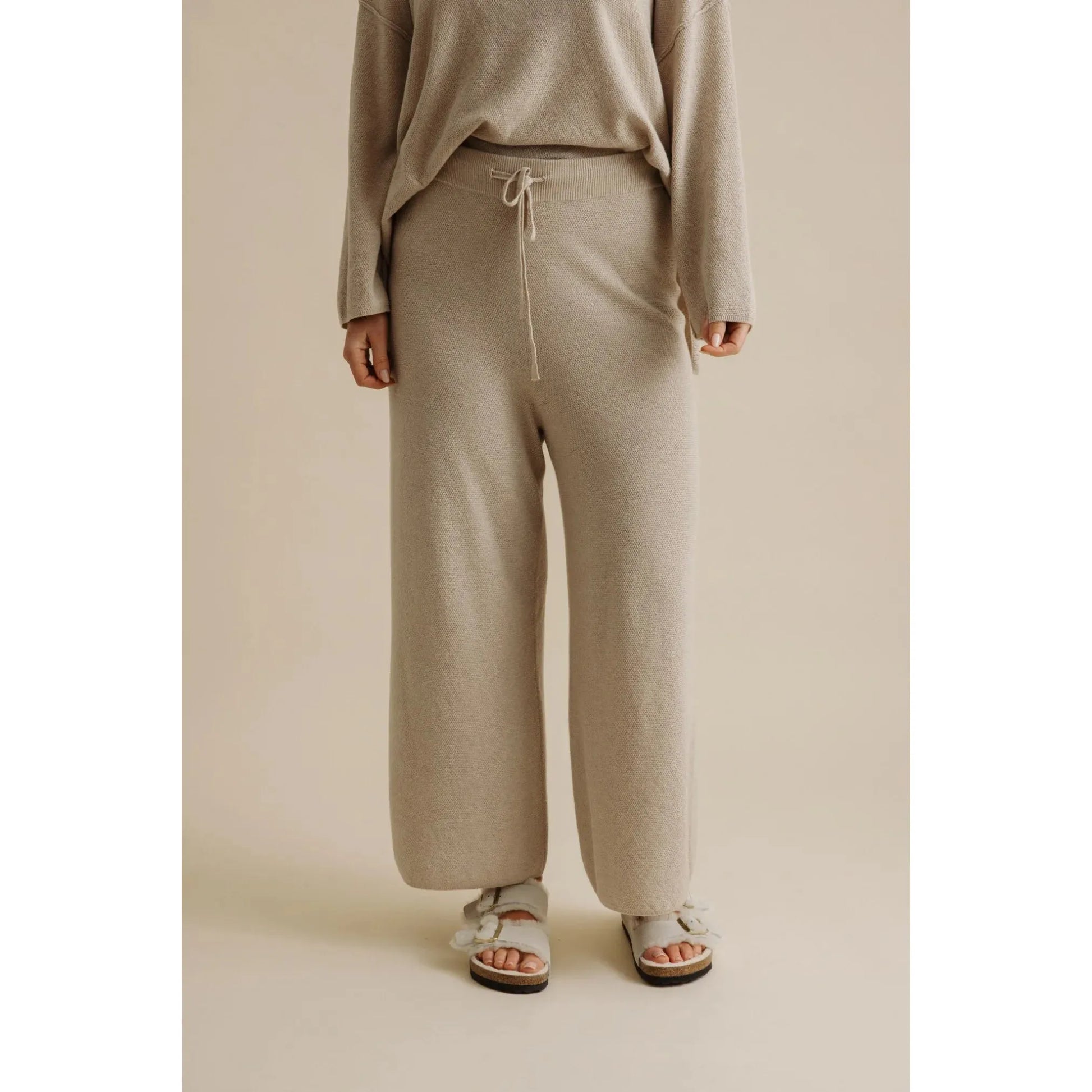 Talamaya Winter Retreat Merino Cotton Pant - Wheat  Talamaya Pisces Boutique
