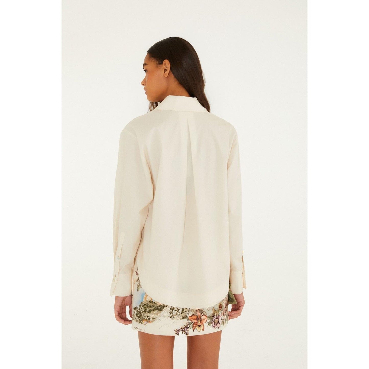 Farm Rio Toile De Rio L/S Shirt - White  Farm Rio Pisces Boutique