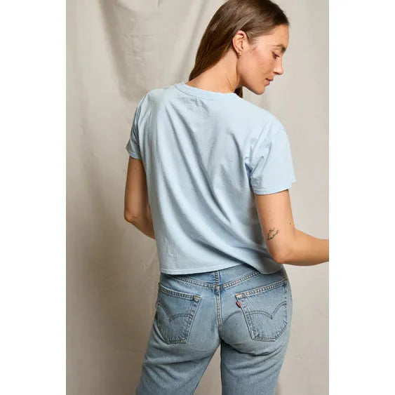 Perfect White Tee Harley Boxy Crew - Powder Blue  Perfect White Tee Pisces Boutique
