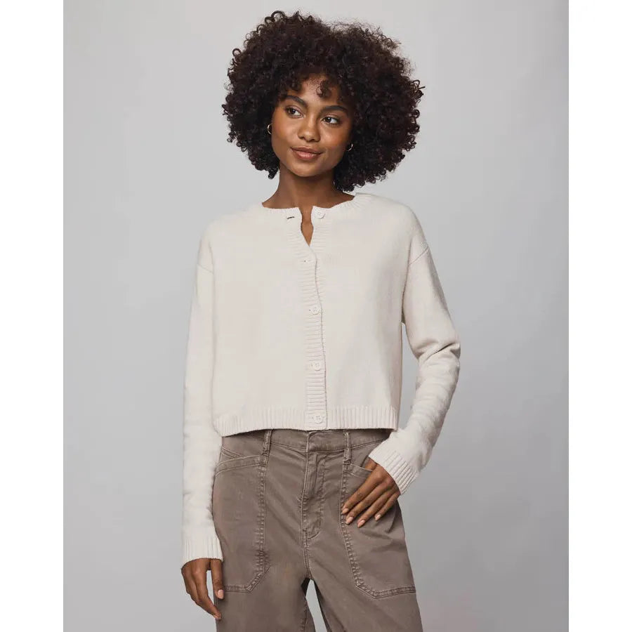 Splendid Amber Crop Cardigan - Pale Oak Heather  Splendid Pisces Boutique