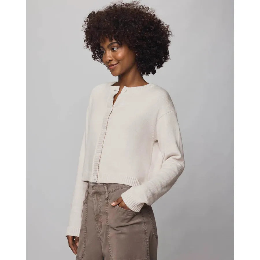 Splendid Amber Crop Cardigan - Pale Oak Heather  Splendid Pisces Boutique