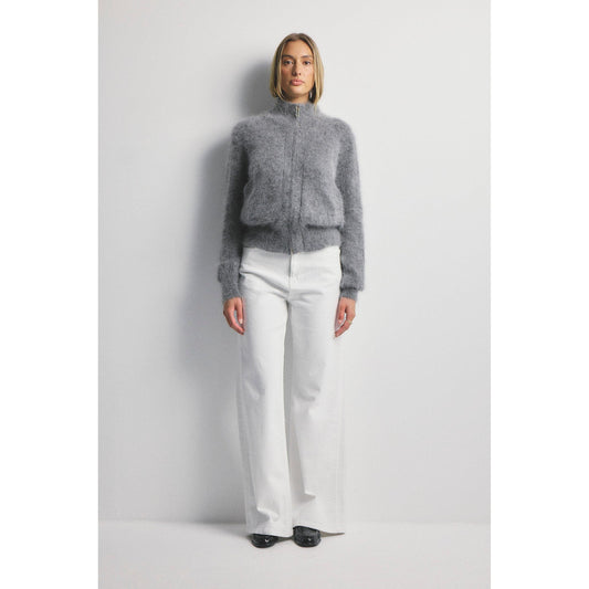 World Of Nomads Felix Zip Cashmere Bomber - Charcoal  World Of Nomads Pisces Boutique