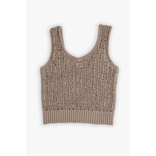 Vaenn Montague Crotchet Tank - Iced Coffee