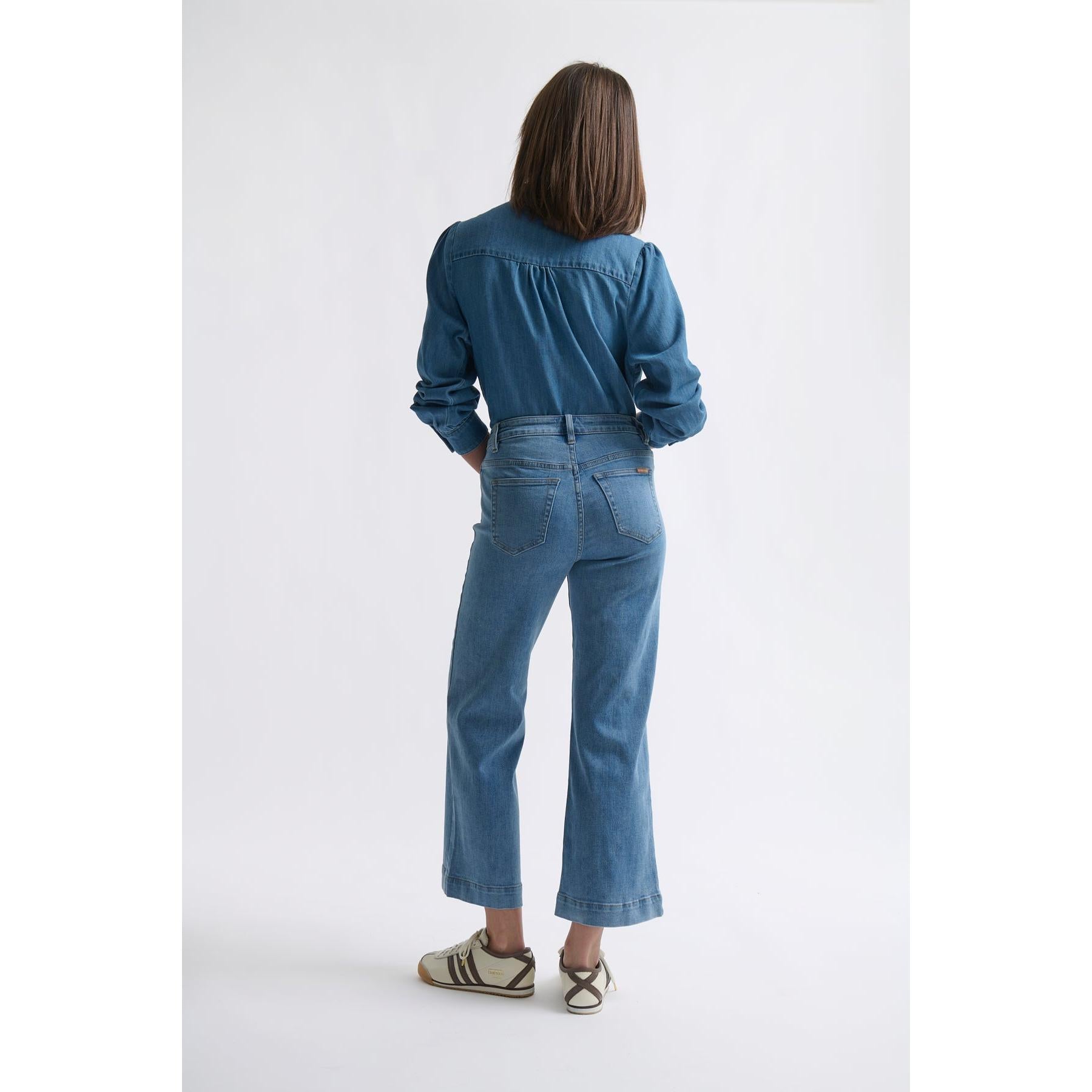 Kireina Freya Jean Leather Pocket - 70s Blue  Kireina Pisces Boutique