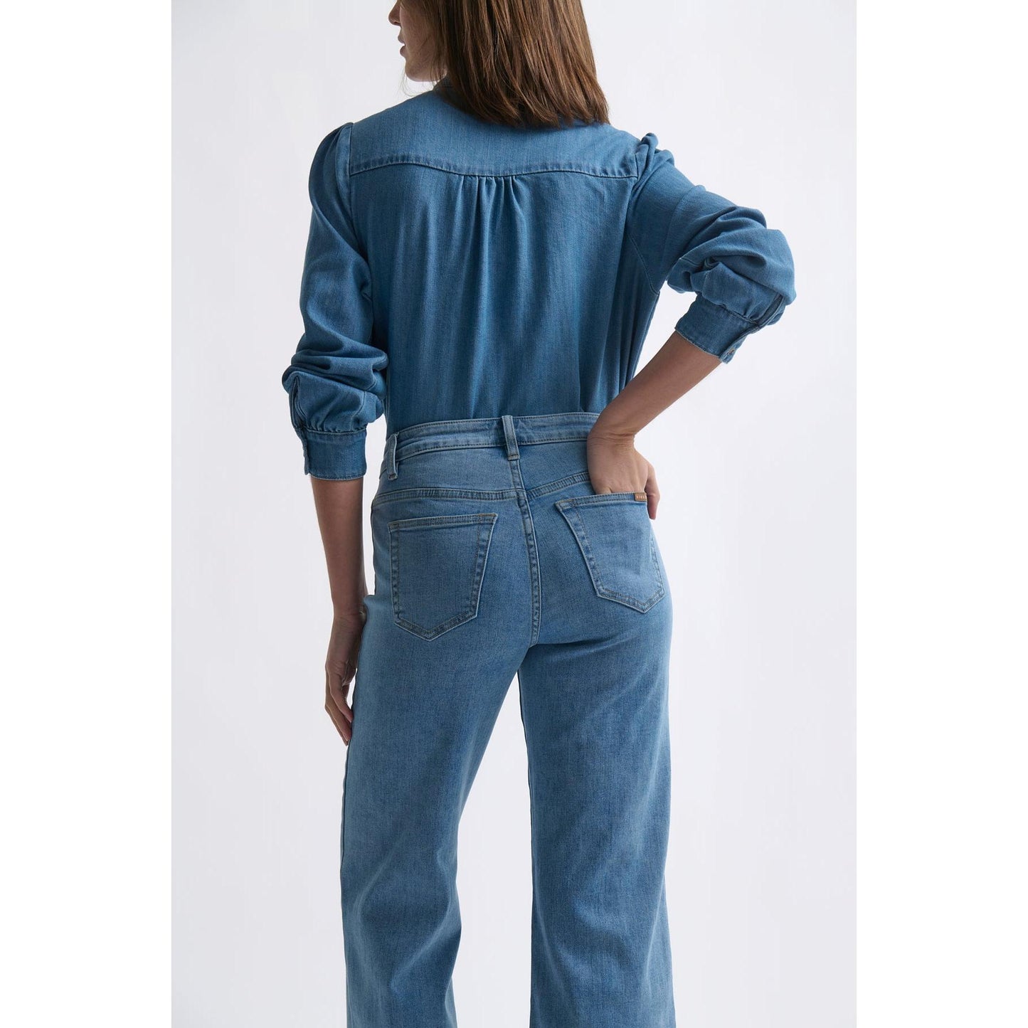 Kireina Freya Jean Leather Pocket - 70s Blue  Kireina Pisces Boutique