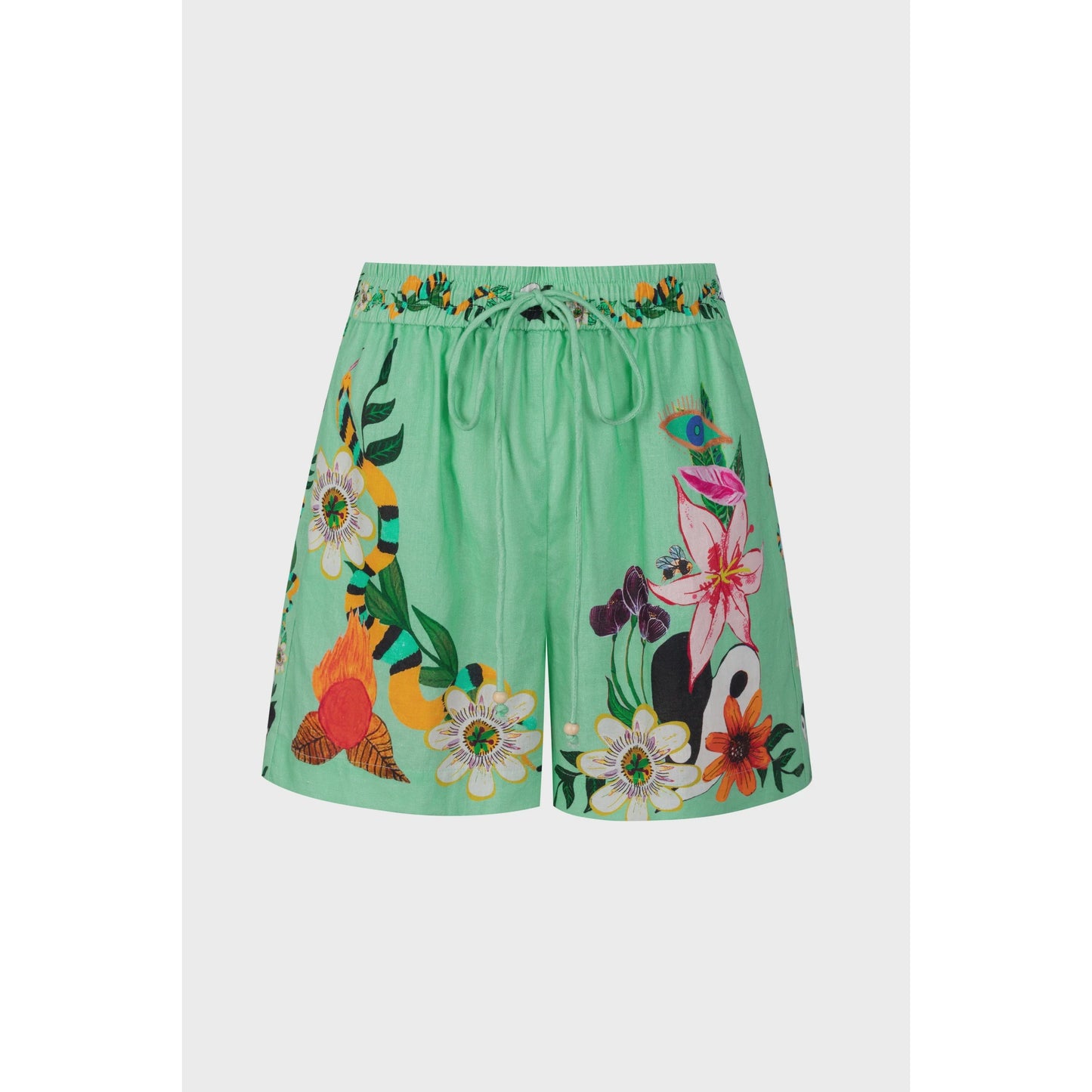 GDS Lente Printed Shorts - Green Print