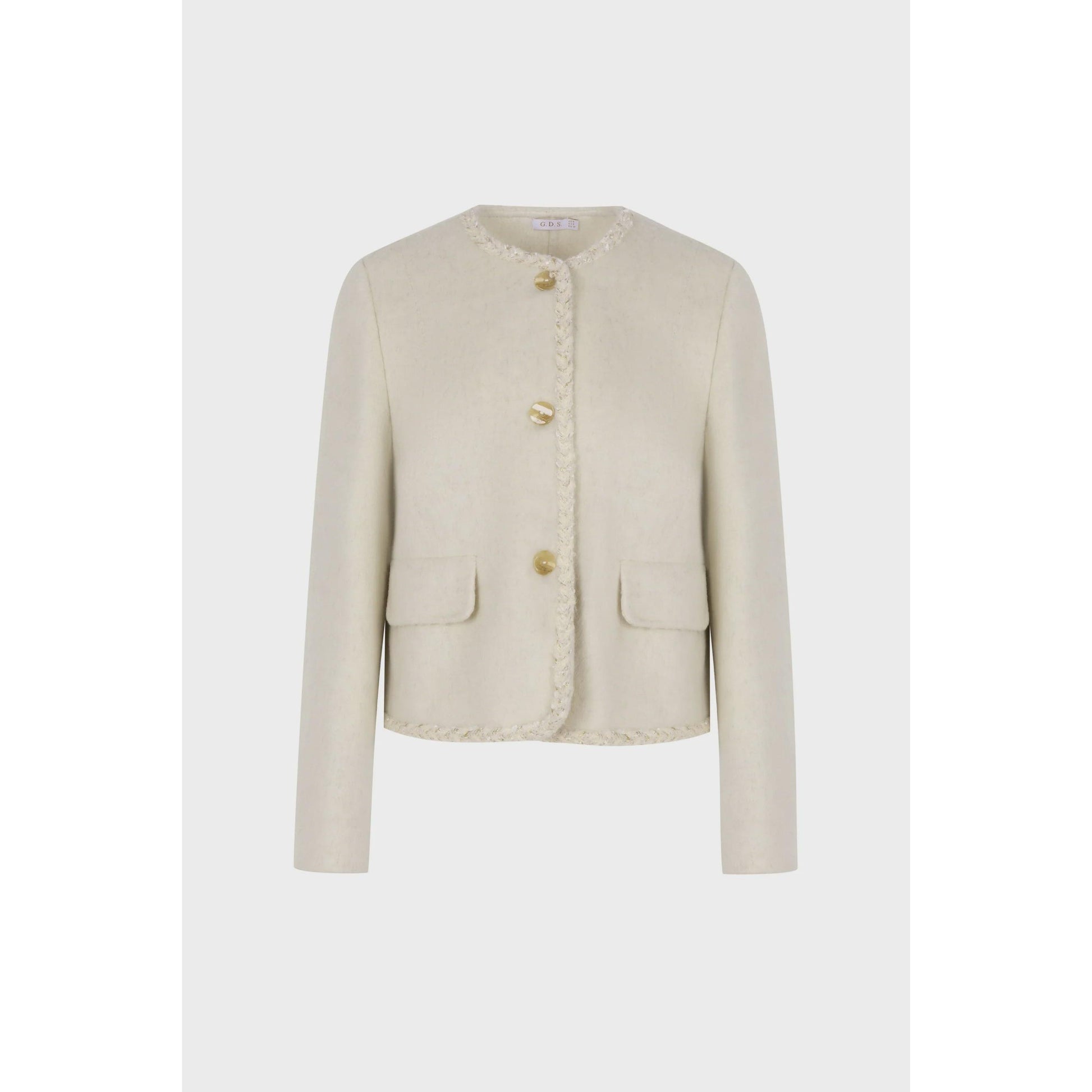 GDS Melanie Merino Wool Coat - Creme