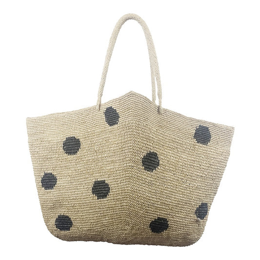 Made In Mada Gemma XXL Dots Bag - Natural