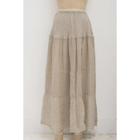 La Bottega Gonna Saqqara Garzata - Naturale  La Bottega Pisces Boutique