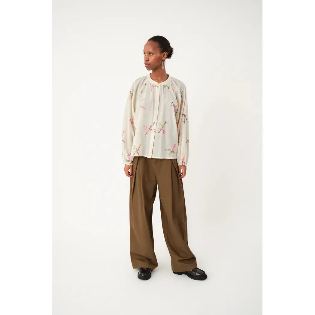 Lolly's Laundry HaileyLL Shirt LS - Creme  Lolly's Laundry Pisces Boutique