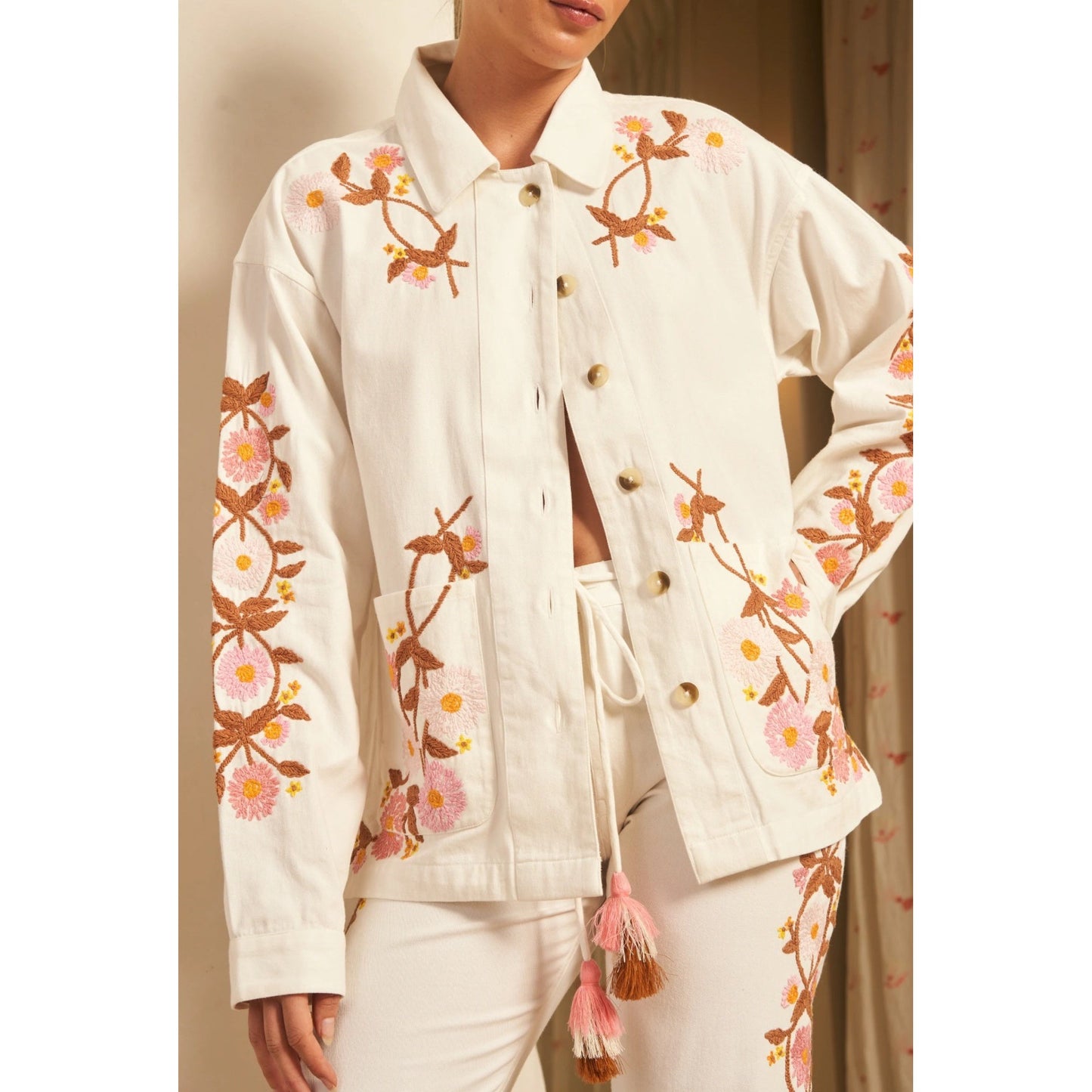 Hannah Emala Shirt Jacket - Camelia