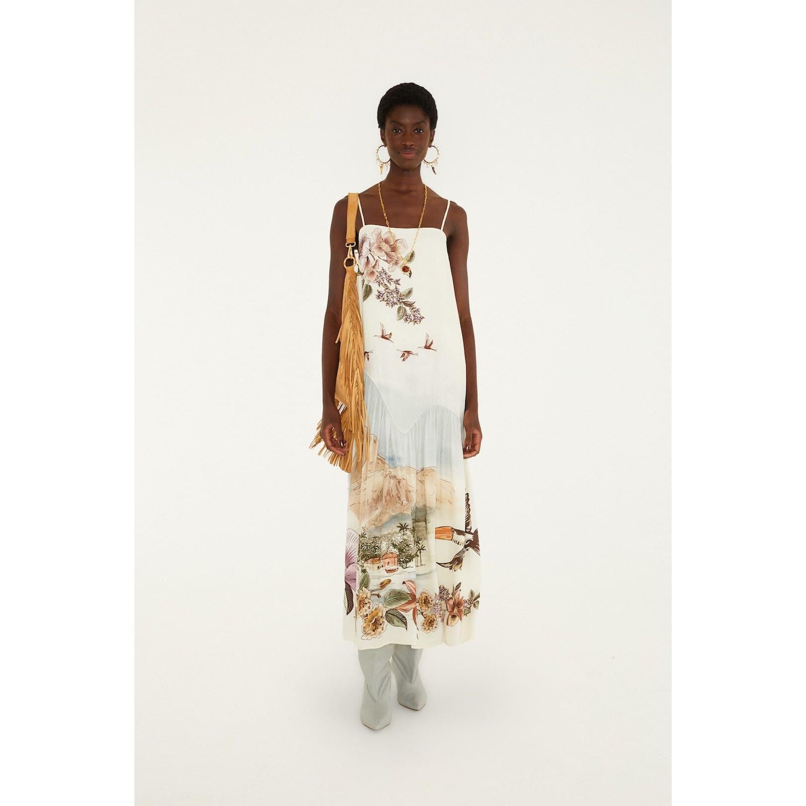 Farm Rio Toile De Rio Maxi Dress - Off White  Farm Rio Pisces Boutique