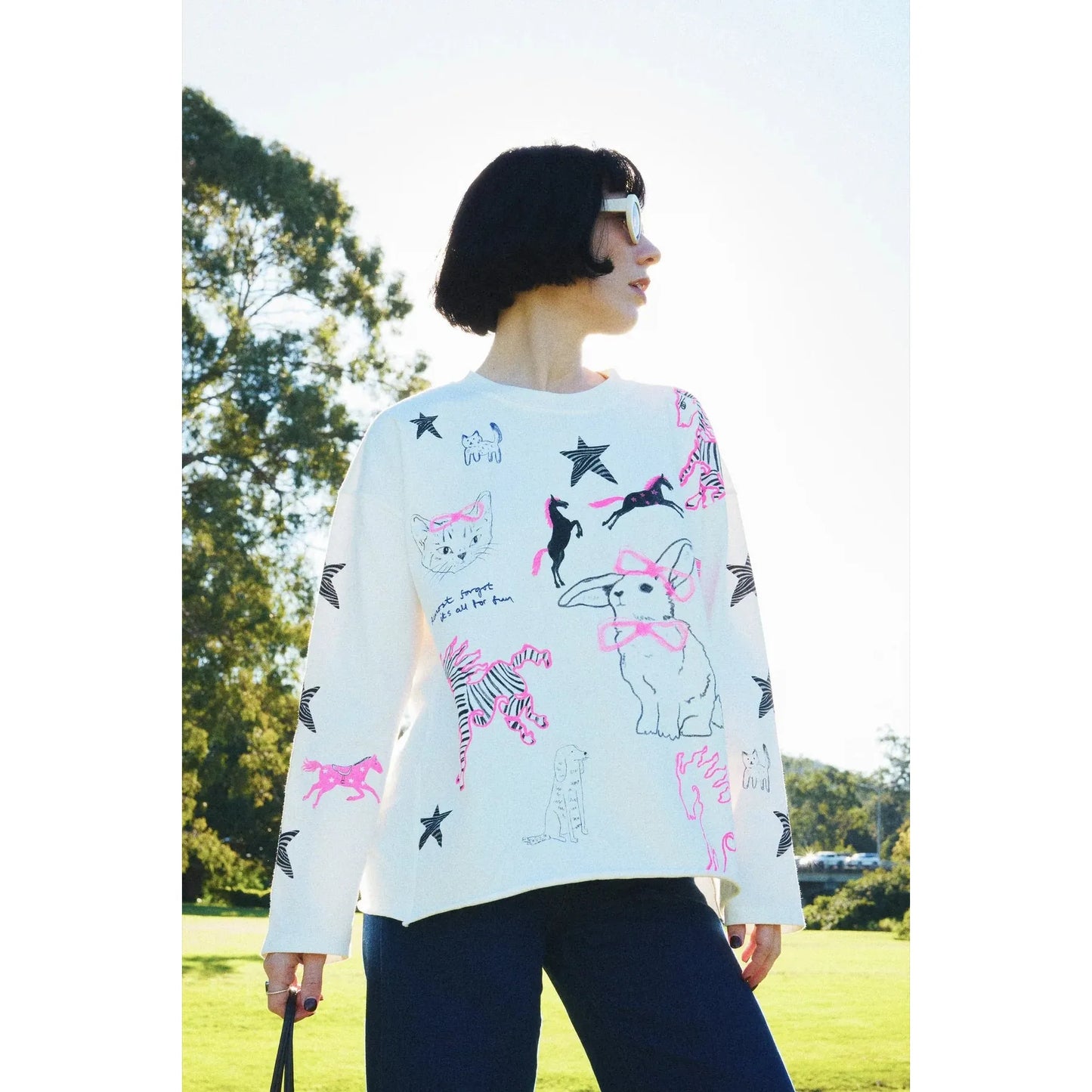 The Tales Animal Illustrated Long Sleeve Tee -